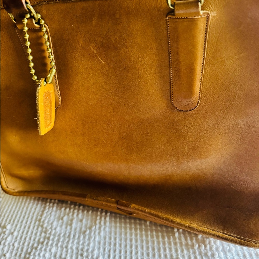 Coach Tan Leather Bag - Picture 2 of 7